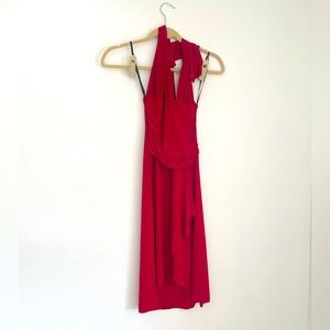 Red party dress